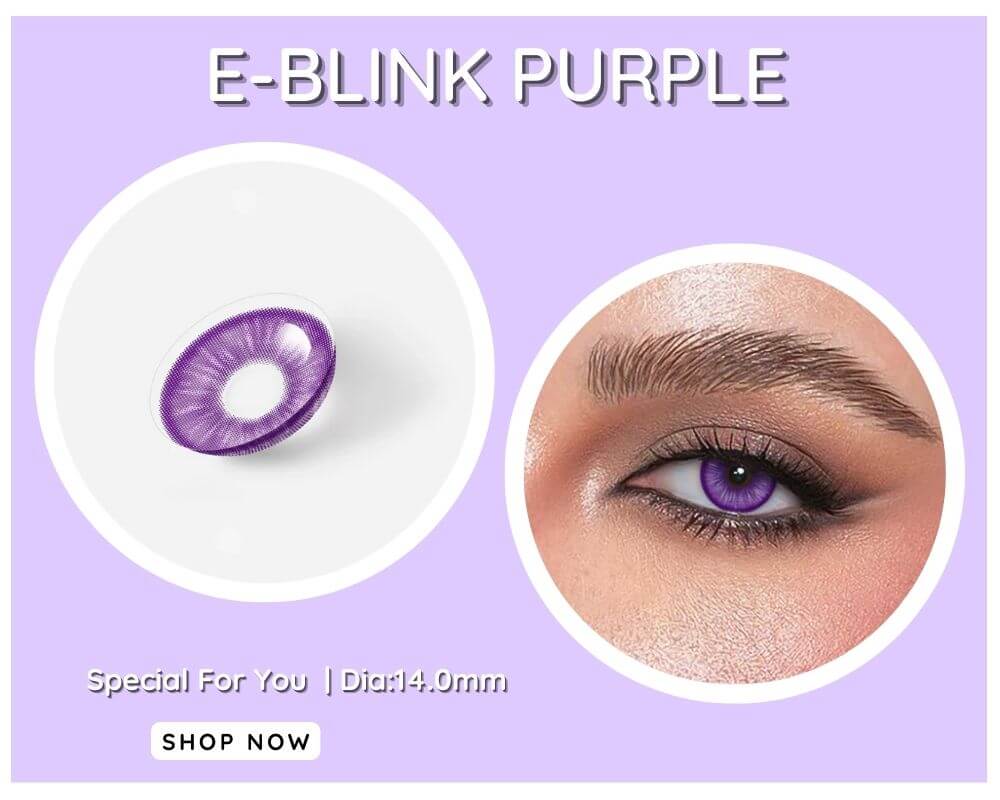 beacolors purple contact lenses