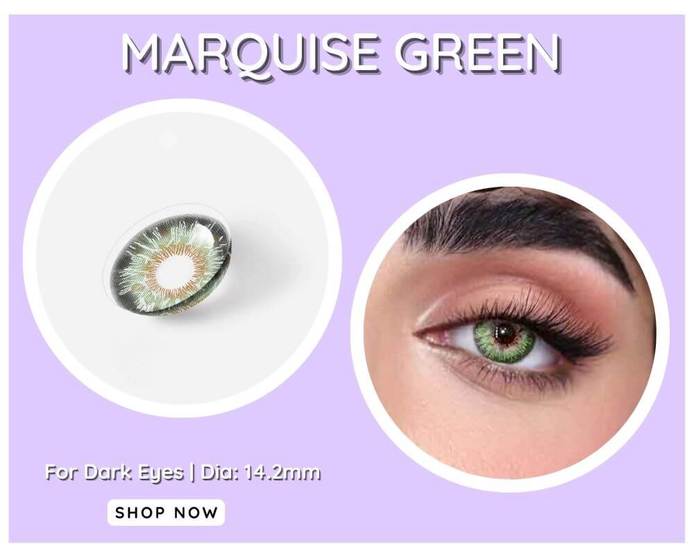 beacolors green contact lenses