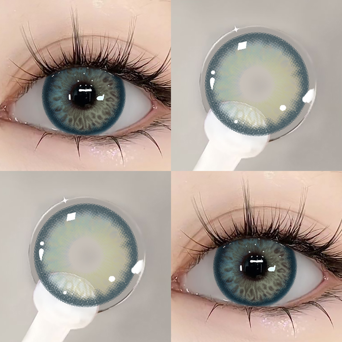 beacolors Russian girl Pro Blue eye contact lenses