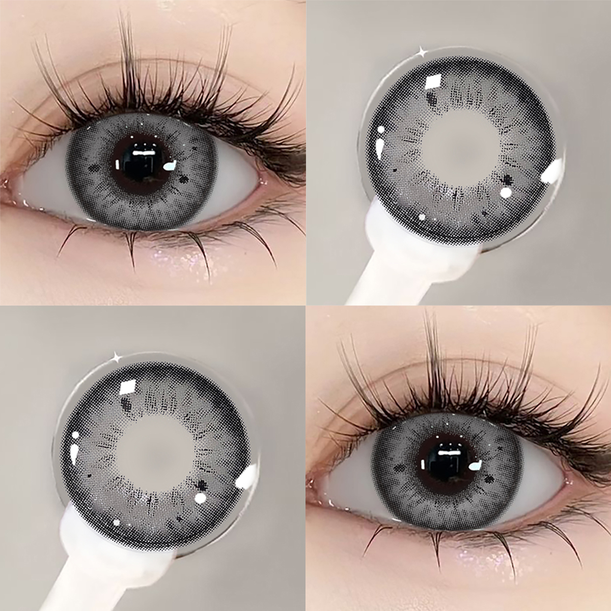 Beacolors Romona Grey color contact lenses